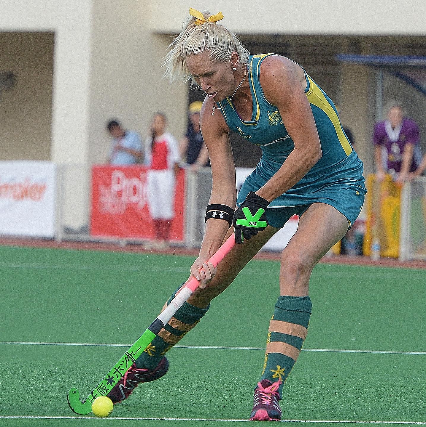 Australia's Jodie Kenny in action during last week's TPG International Tri-Series women's hockey tournament.
