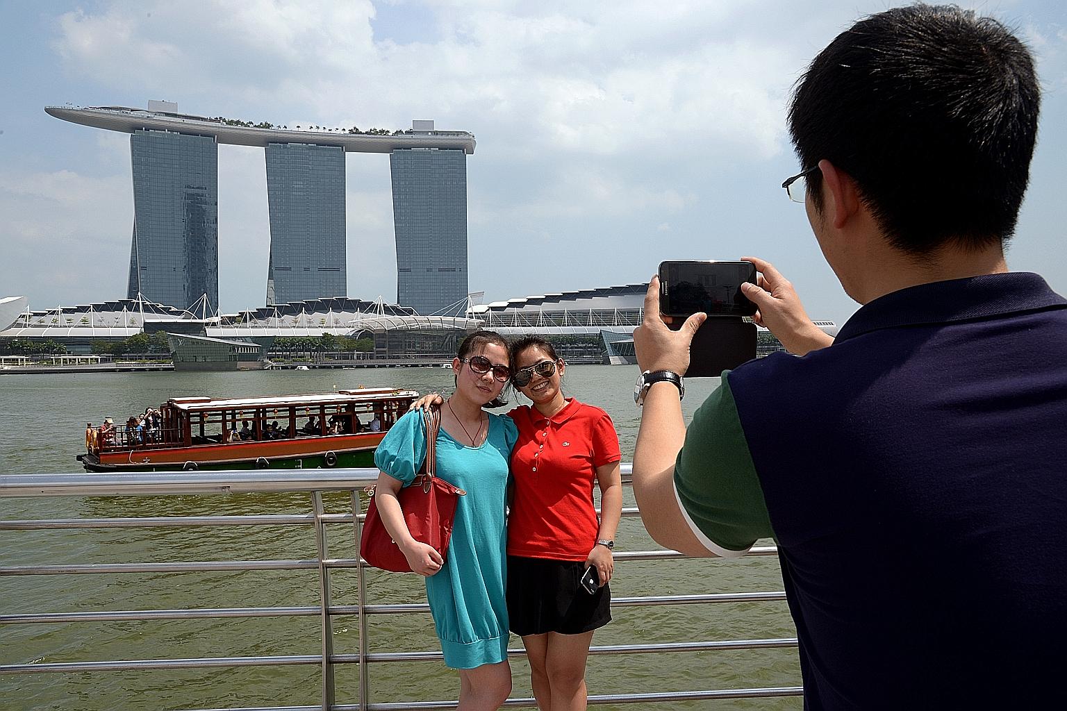 Chinese tourists accounted for the second highest number of visitors to Singapore last year, says the MasterCard report. China's share of tourists to 167 destinations in the Asia-Pacific grew from 5.9 per cent in 2009 to 17.7 per cent last year.