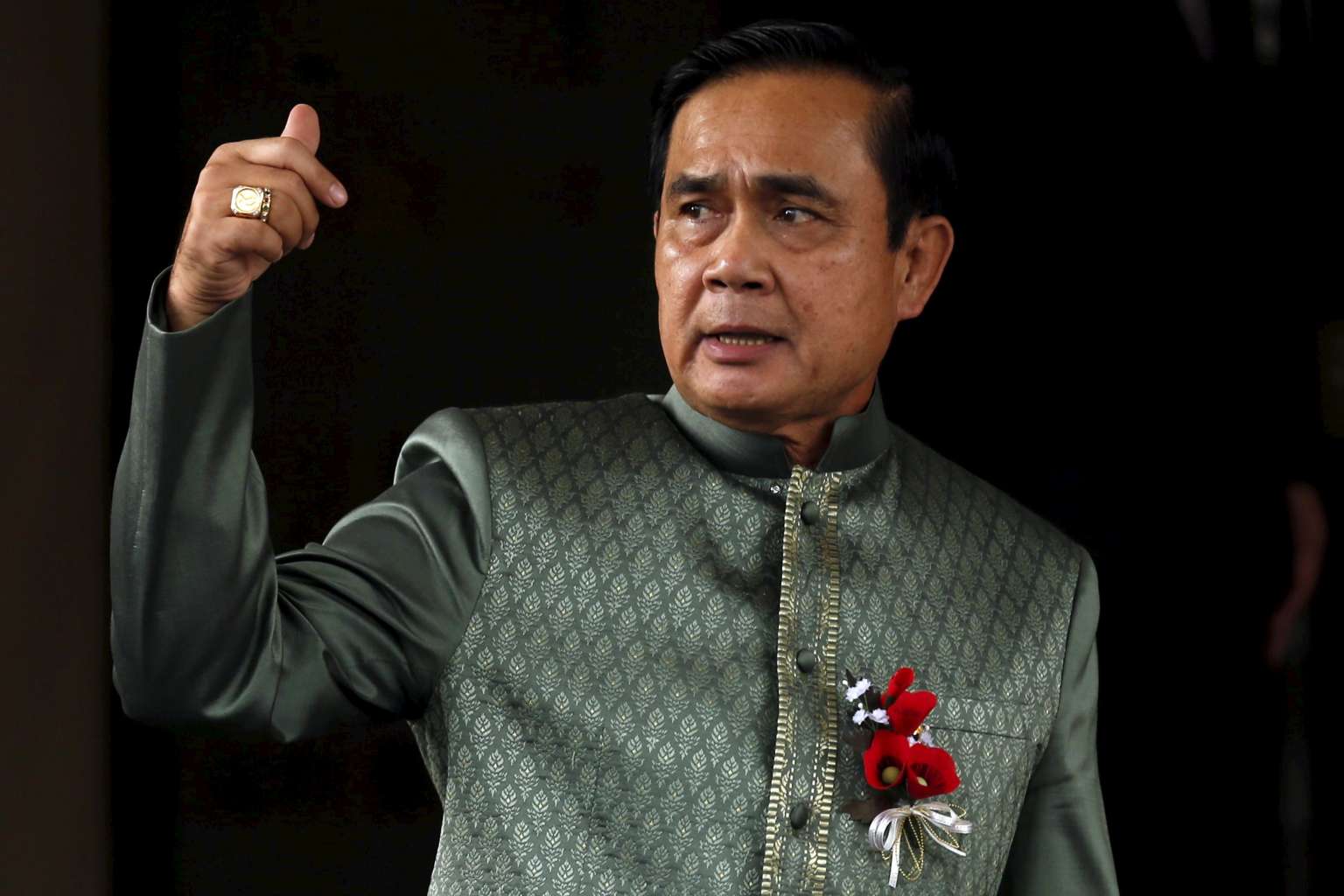 Thai Prime Minister Prayuth Chan-ocha arrives at a weekly Cabinet meeting at Government House in Bangkok on Feb 2, 2016.