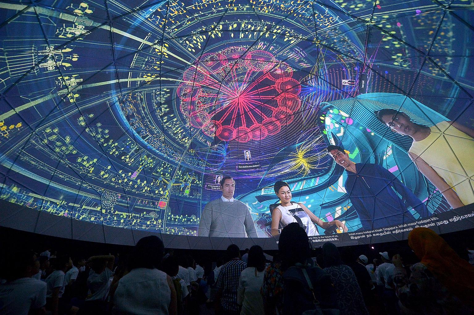 While The Future Of Us exhibition (above) presents possible scenarios of life in Singapore years from now, the SGfuture dialogues seek to empower Singaporeans to be more deeply engaged in society with an eye to SG100.