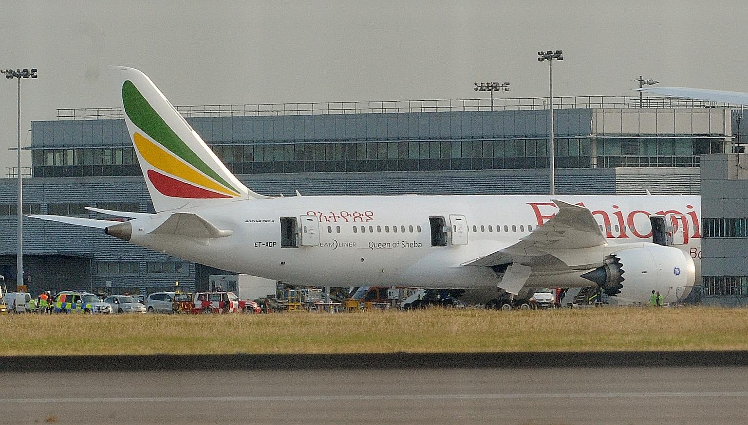 Lithium battery- powered equipment is suspected to have caused a fire in this Boeing 787 Dreamliner at Heathrow Airport in London in 2013. The ICAO's precautionary step comes after years of industry concerns that such batteries could fuel undetected