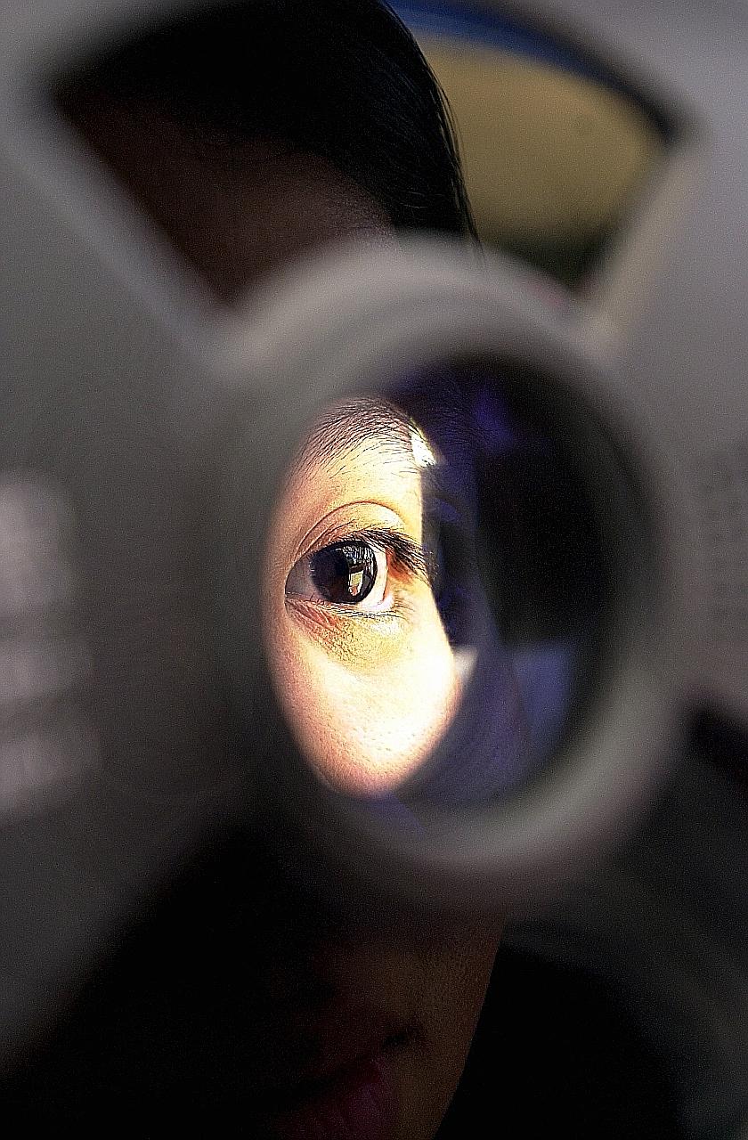 There is little one can do to arrest the deterioration of "splits" in the macula. However, successful surgery can mend the retinal defect and improve vision distortion.