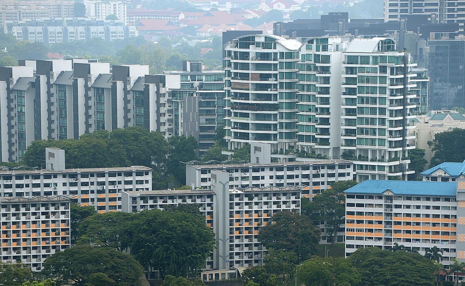 The proportion of families living in Housing Board homes dropped from 82.4 per cent in 2010 to 80.1 per cent last year. More are living in condominiums, with the rate rising to 13.9 per cent last year, from 11.5 per cent in 2010.