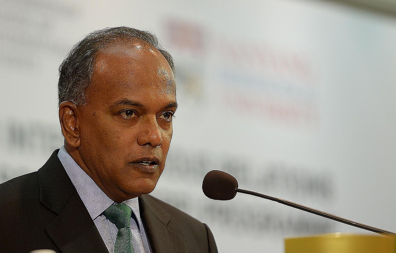 Measures to boost security will also apply to soft targets like sports facilities and malls, said Mr Shanmugam.