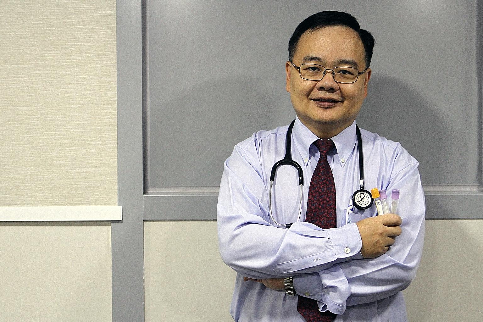 Dr Liew (right) believes strongly that prevention is better than cure. For example, if we can treat diabetes early and properly, we can effectively mitigate dire complications - such as nerve, kidney and eye damage - from developing, he says.