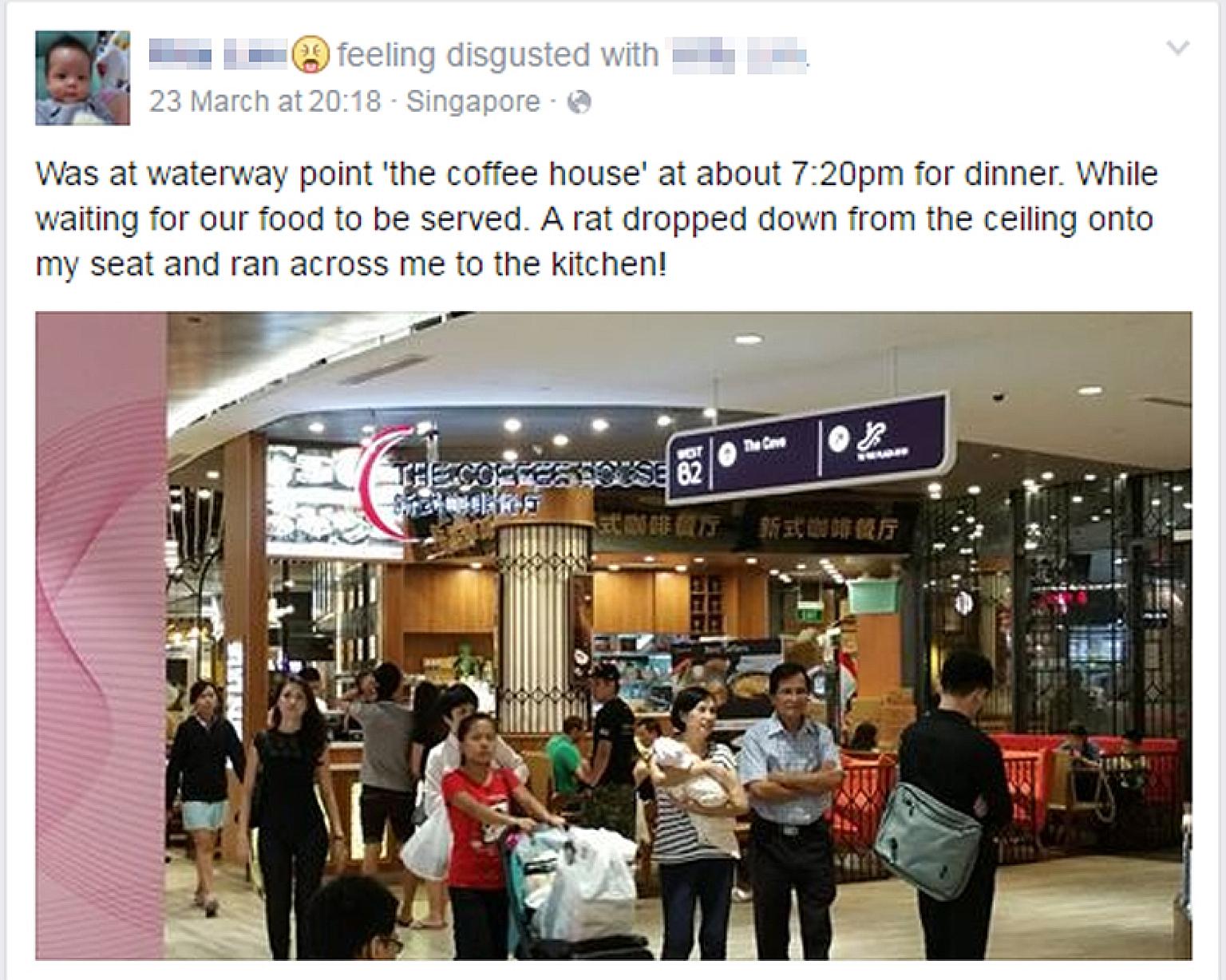 Ms Lim's post of her encounter last Wednesday has been shared on Facebook more than 100 times.