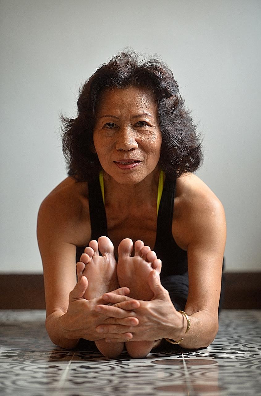 Ms Chan sells 10-lesson packages from $80 to $100 a session and conducts group sessions. Each lesson lasts an hour.