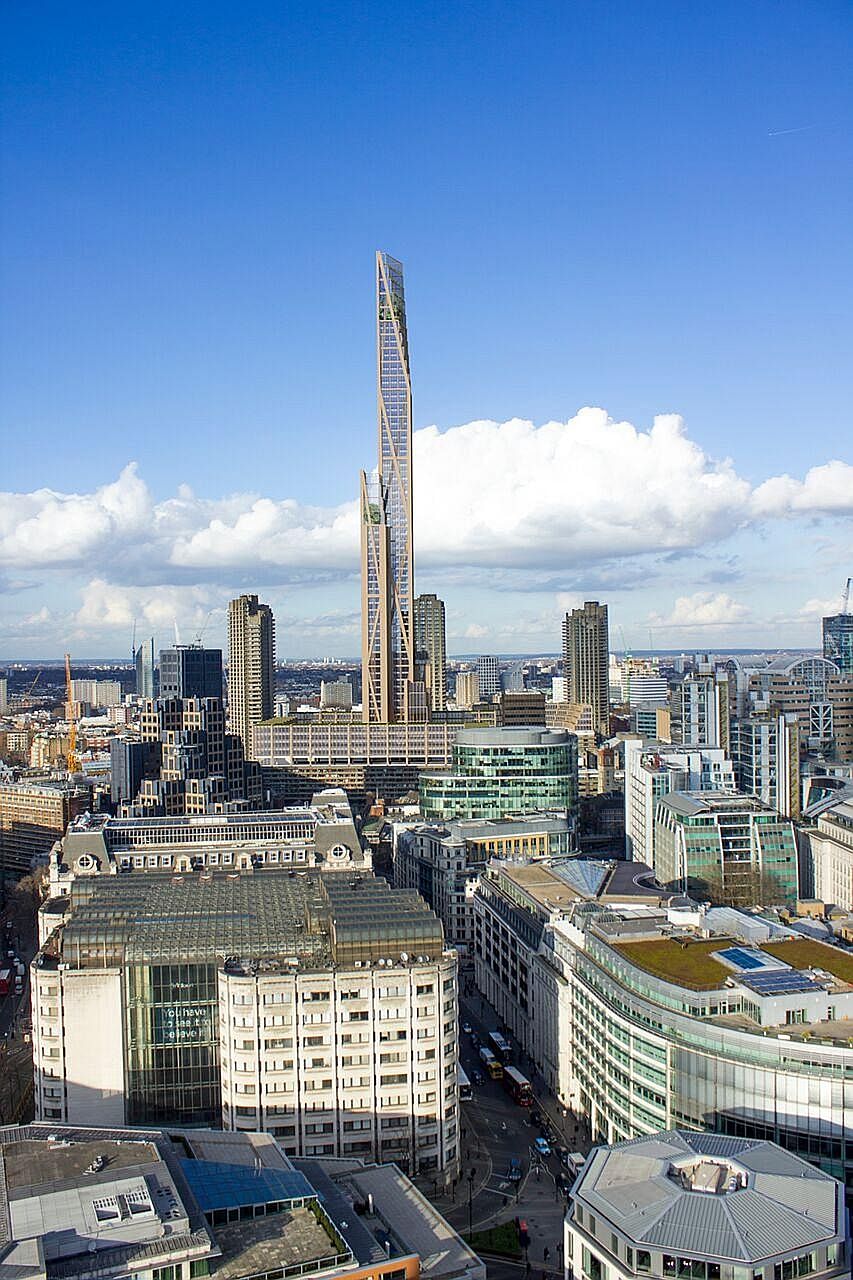 Plans for an 80-storey, 300m-high wooden tower have been submitted to the London mayor for approval. If built, the timber skyscraper would be the second-tallest building in the capital after the 95-storey Shard, which stands at 310m.