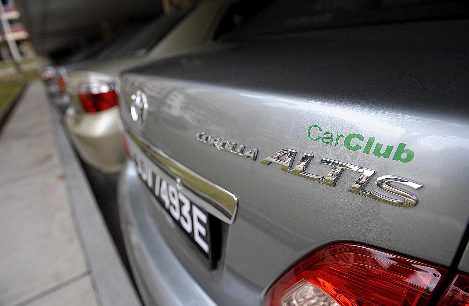 Among the three main car-sharing operators, Car Club and WhizzCar currently have about 300 cars in total, while Smove is expected to boost its fleet to about 200 by mid-year.