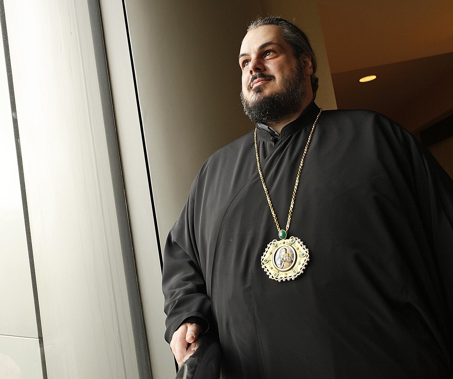 Metropolitan Konstantinos Tsilis, 44, was a print and radio journalist for 15 years before he became a priest.