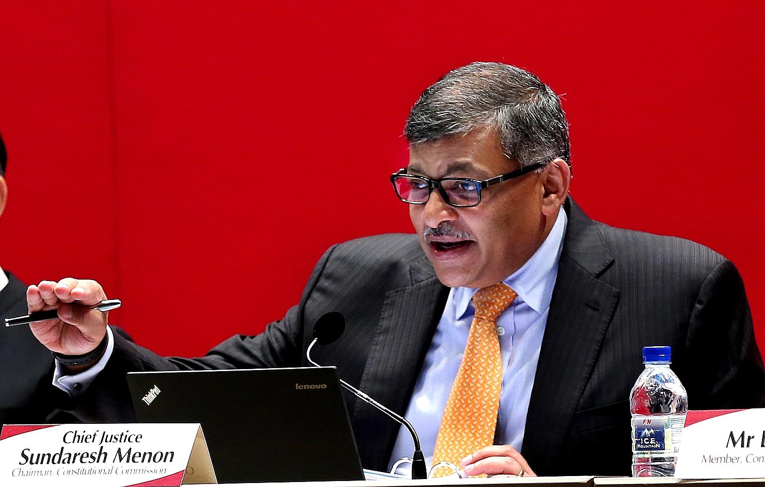 The SJC, which was established in January last year, was the brainchild of CJ Menon.