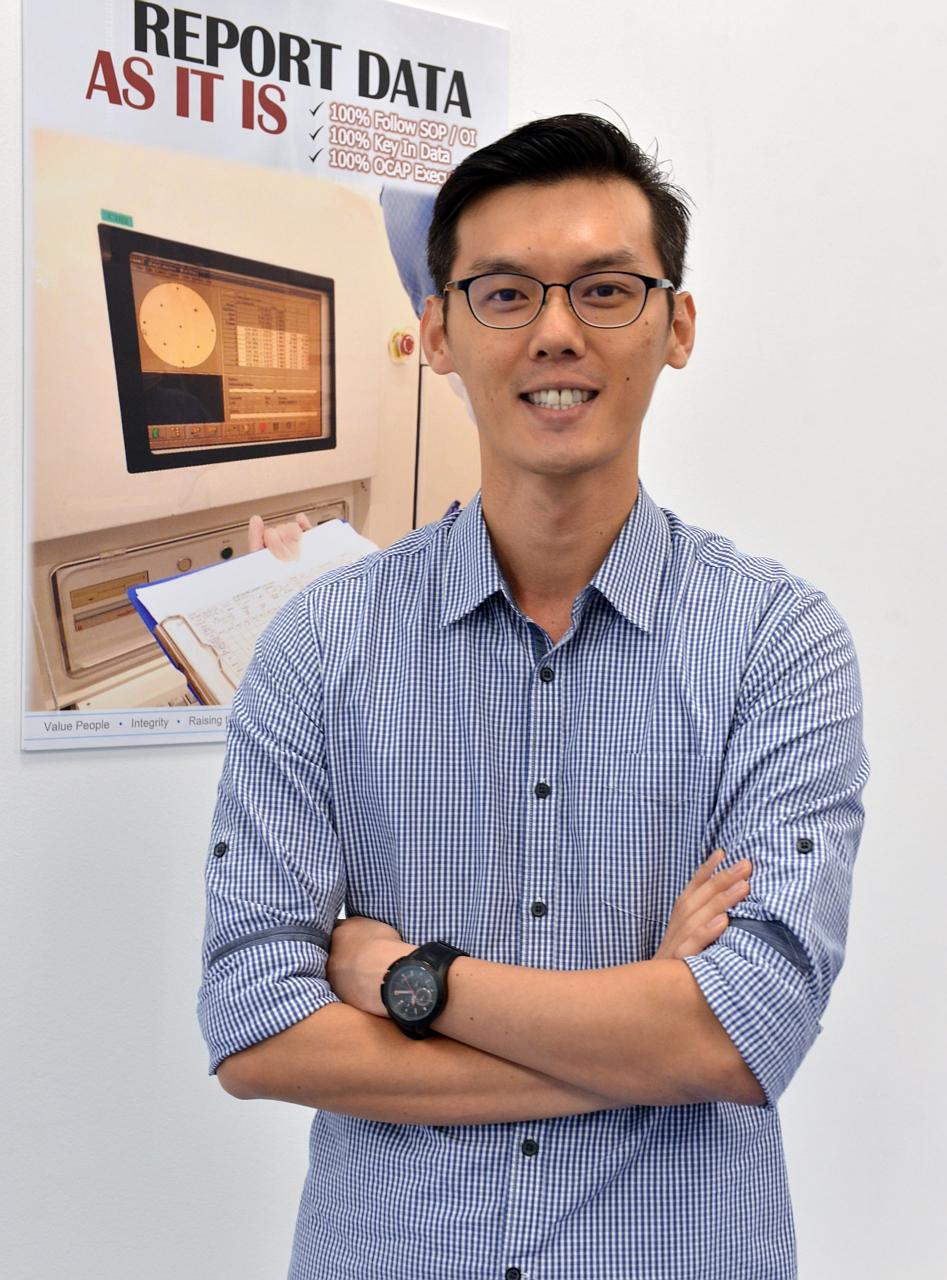 Mr Wong had to undergo over six months of training when he decided to switch from gas manufacturing to wafer fabrication.