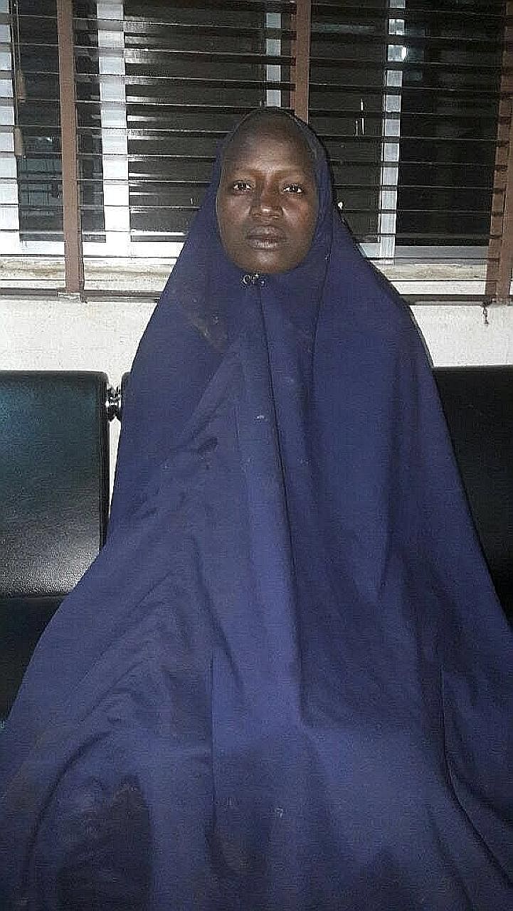An undated picture released on Thursday by the Nigerian army of the second rescued schoolgirl. She was one of the nearly 300 girls kidnapped by Boko Haram militants from their school in Chibok more than two years ago.