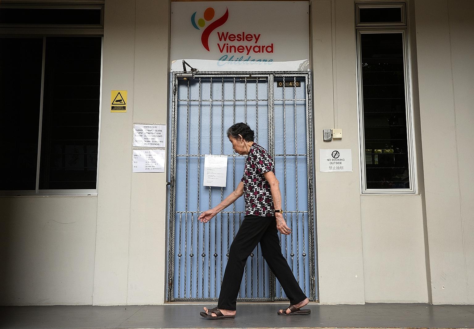Wesley Vineyard Childcare in Serangoon North is one of three centres with clusters of prolonged HFMD transmission that are on the Ministry of Health watch list.