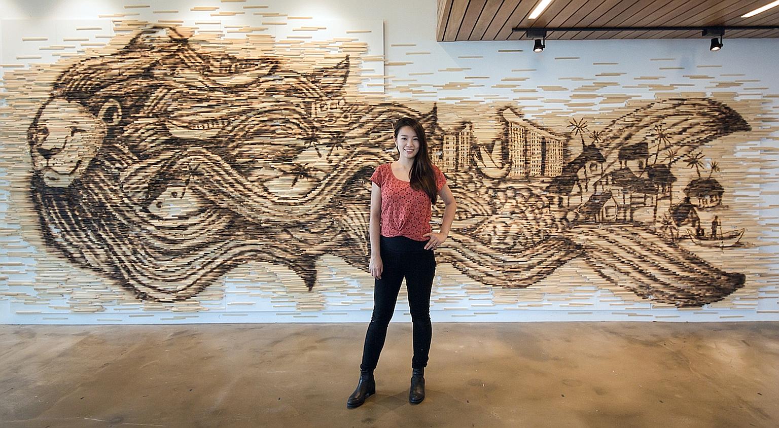 A Taiwanese couple's spoof of popular Instagram meme #FollowMeTo had netizens laughing out loud last week. Hong Yi, who was tasked by Facebook recently to create a mural for a 10m-long cafeteria wall in its Singapore office using nothing but chopstic