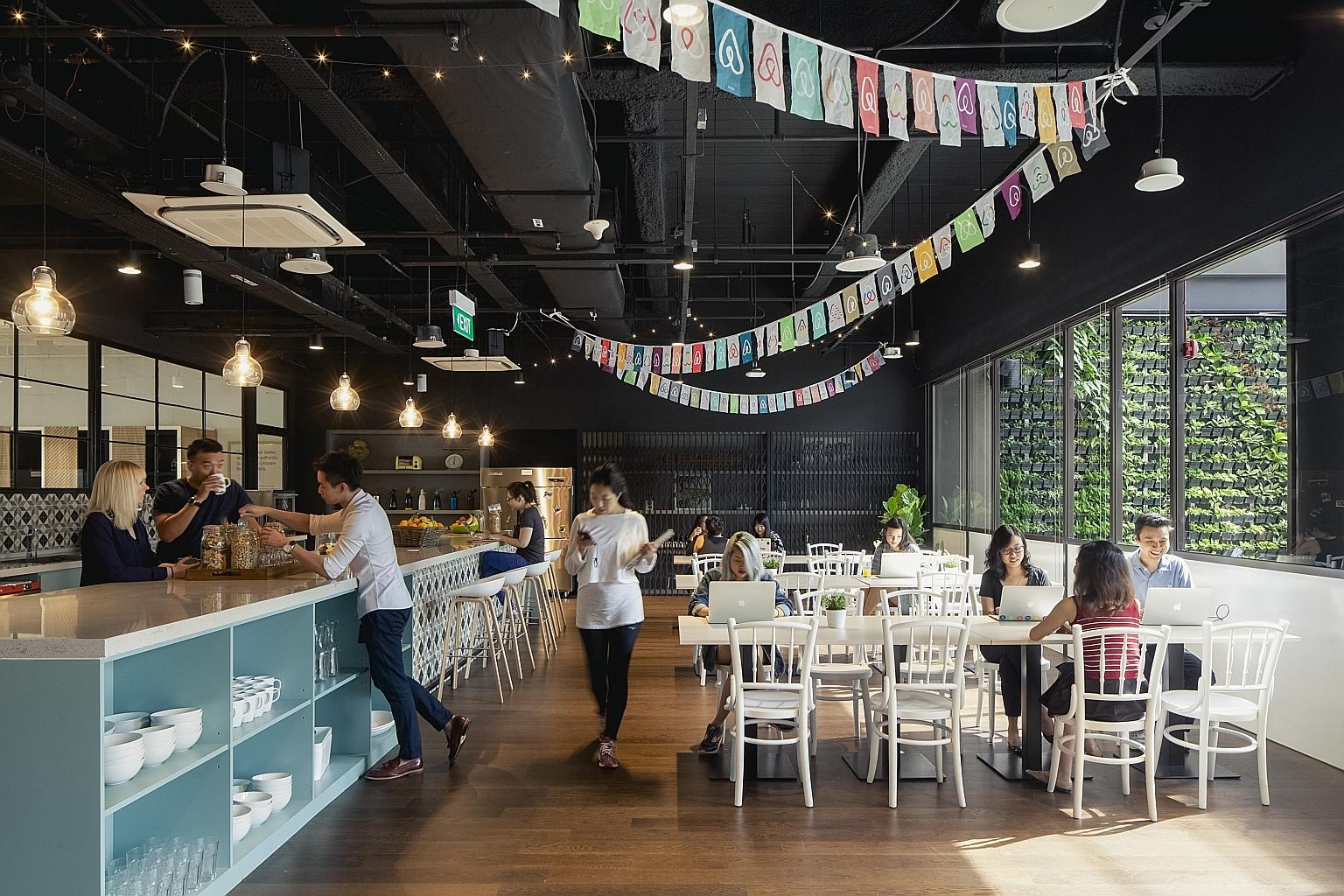 Airbnb recently moved into a three-storey office in Cecil Street. It also serves as the home-sharing website's Asia-Pacific headquarters.