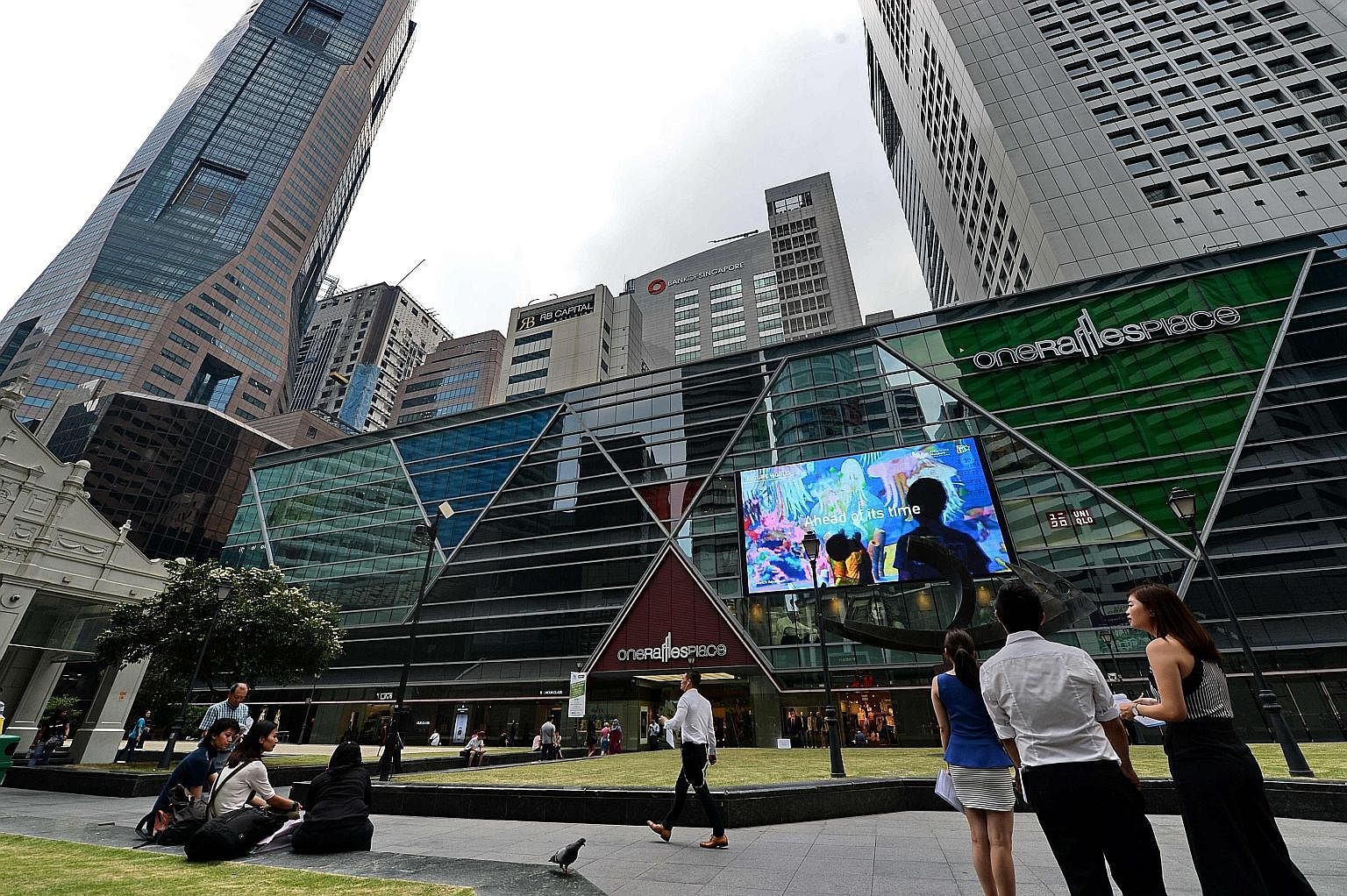 The Raffles Place financial district. As long as companies in Singapore are still generating profits to make coupon payments to investors on the bonds they have issued, this will not pose too much of a concern. But an investor may find his capital at