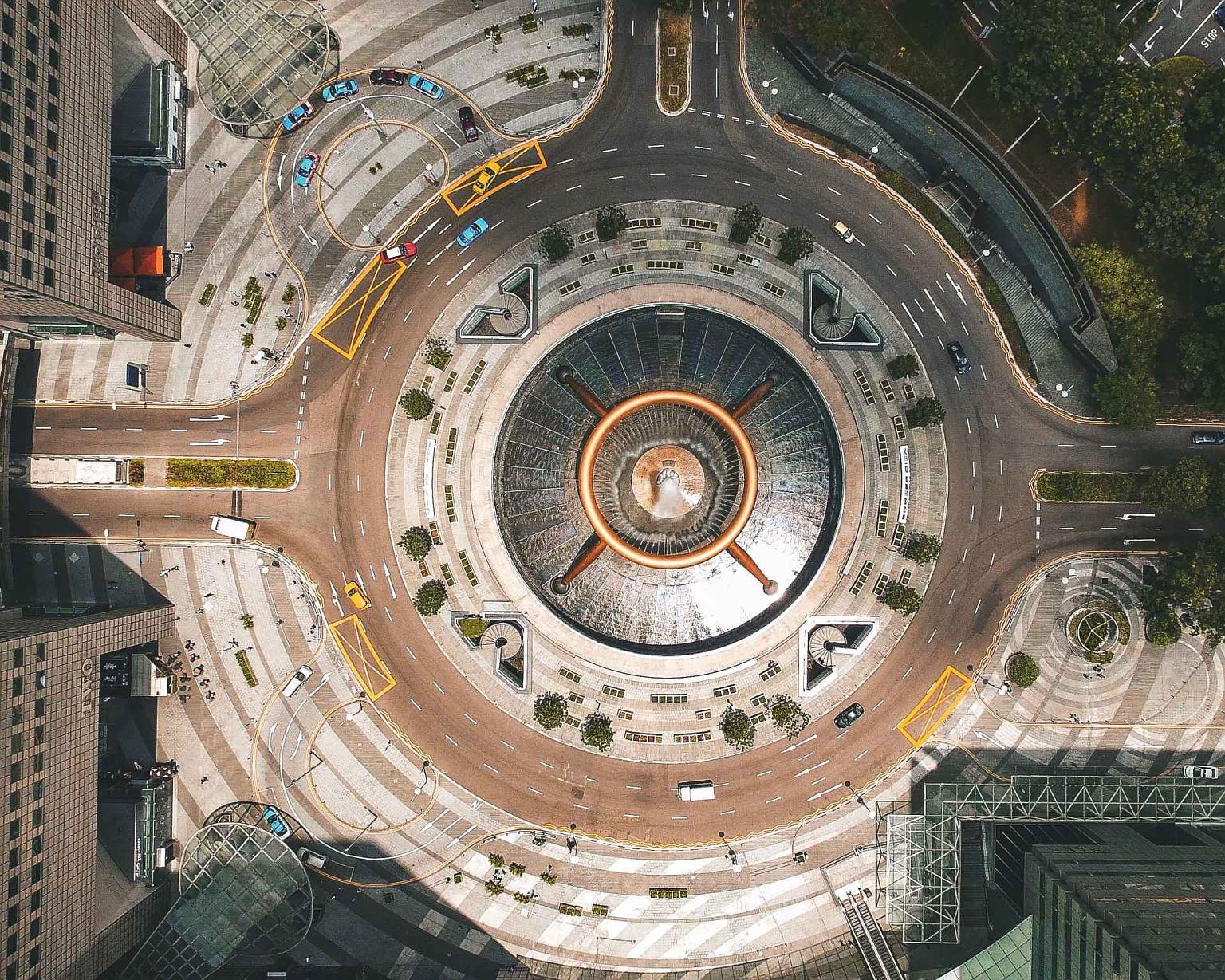 A shot of the Suntec City roundabout by photographer Joel Chia, who uses a drone camera to capture unusual views of Singapore. In a Facebook post yesterday, PM Lee said Mr Chia "shows us Singapore from a different perspective that many of us rarely c