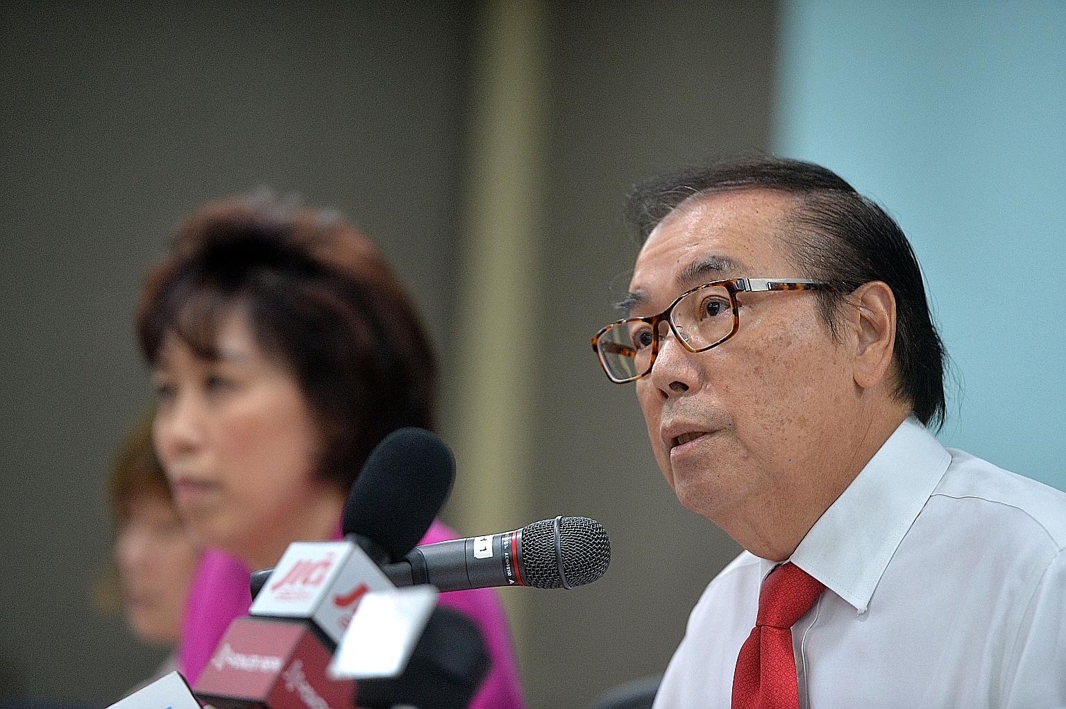 NWC chairman Peter Seah yesterday announced an increment range of $50 to $65 for workers earning up to $1,100 a month, instead of a fixed sum.