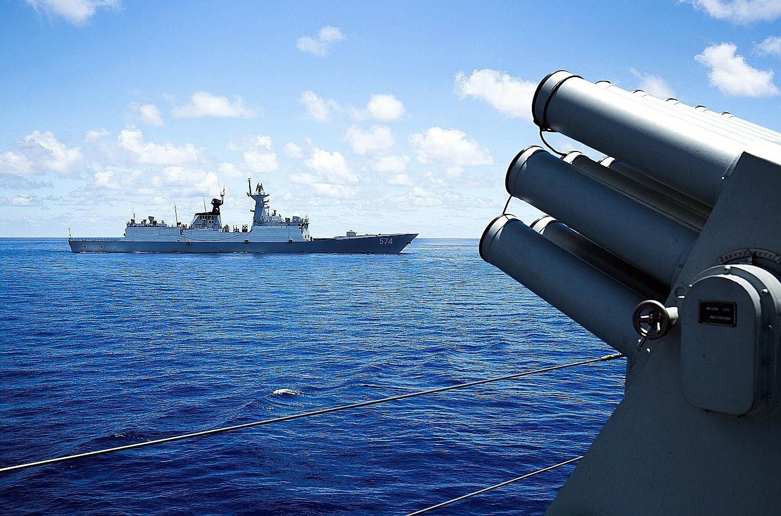 China's South Sea Fleet taking part in a drill near the James Shoal area in the South China Sea on May 10. China's guile and tact have laid the ground for it to endure in the South China Sea.