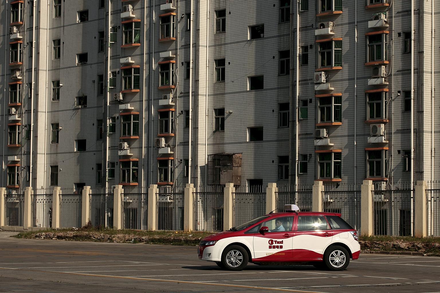 Private transport firm HDT Singapore Holding already has 30 units of Shenzhen-based BYD's e6 vehicles (above).