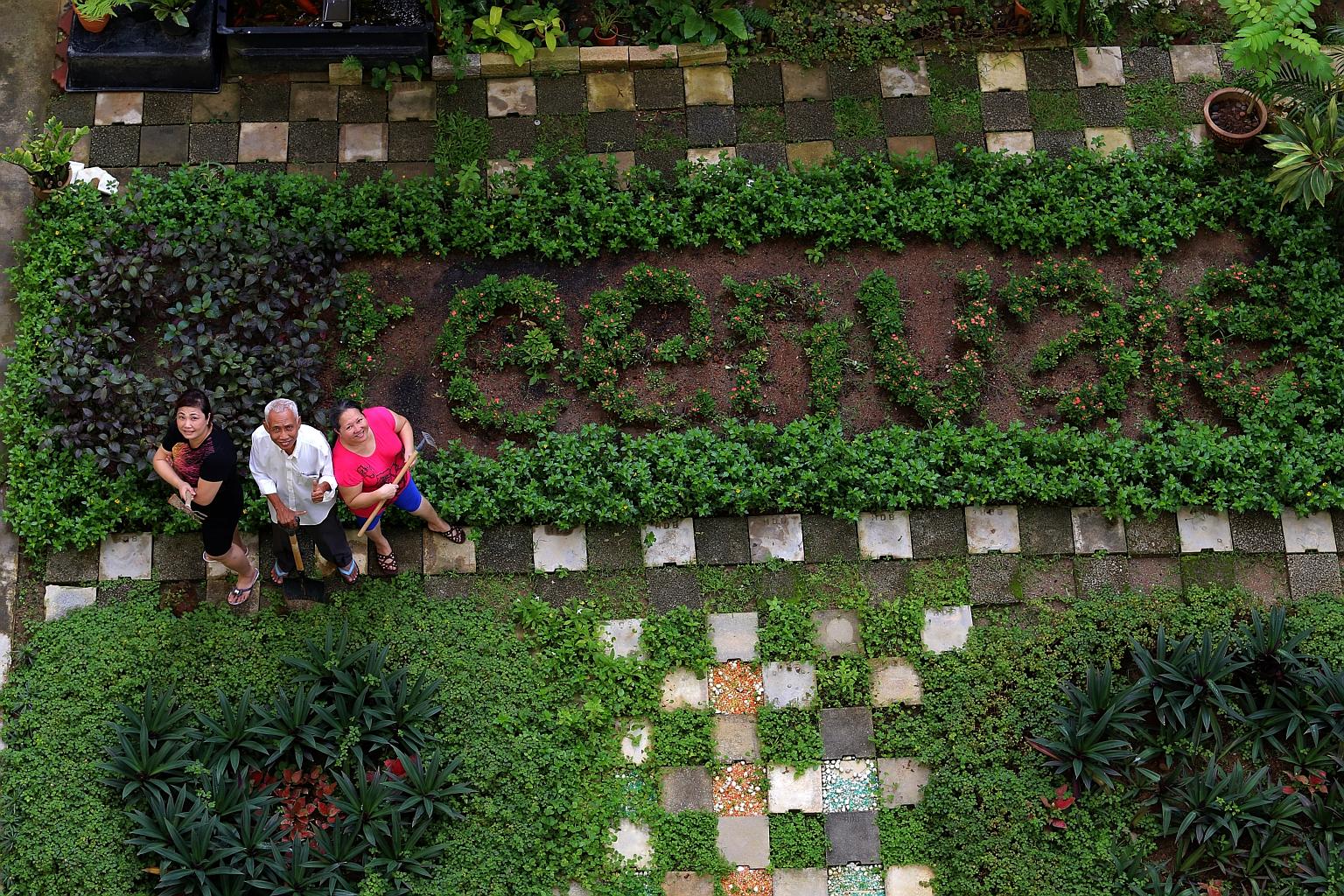 Amid the hustle and bustle of urban living, a love for gardening has brought residents of Tampines Greenvale together to cultivate a community garden they can be proud of - it has won a top accolade at a biennial garden competition. The garden was o