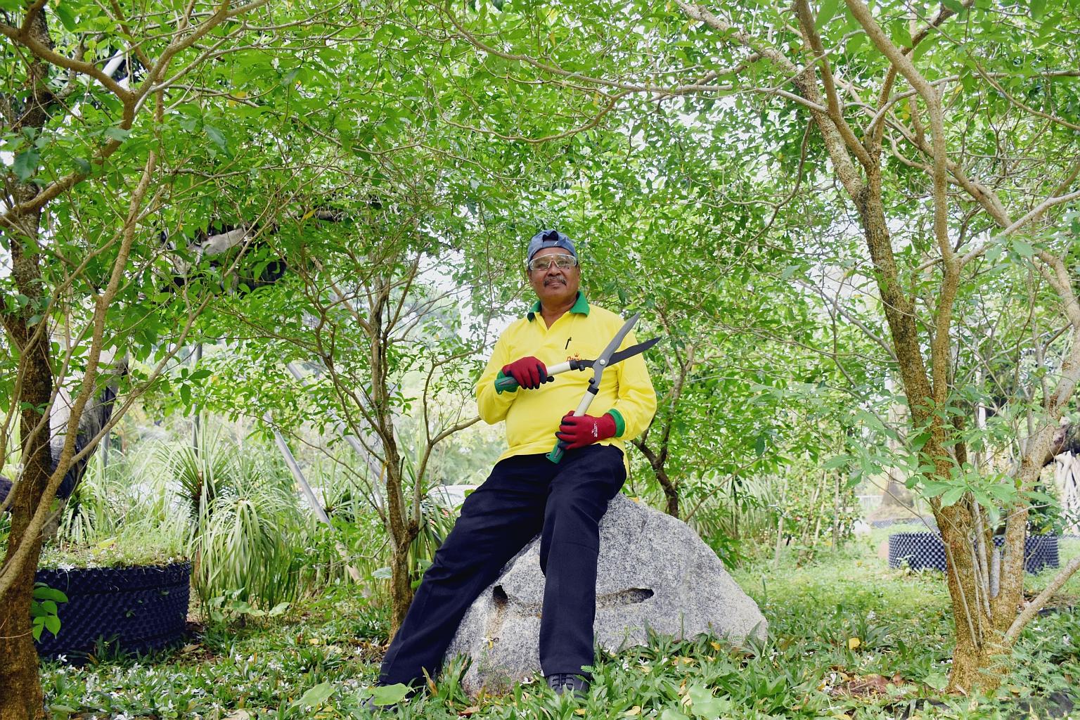 Mr Yasin attended courses conducted on Prince's premises and at the Centre for Urban Greenery and Ecology, where he learnt to operate machinery such as hedge trimmers.