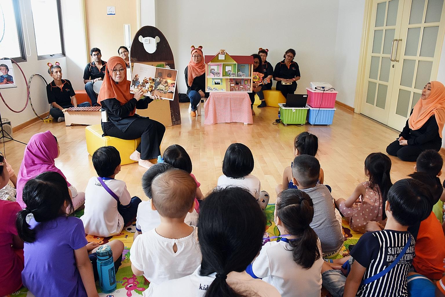 The playroom, set up by the North East Community Development Council (CDC) and Cerebral Palsy Alliance Singapore (CPAS), is believed to be the first integrated toy library in Singapore, and is the fourth toy library in the district. It is open daily