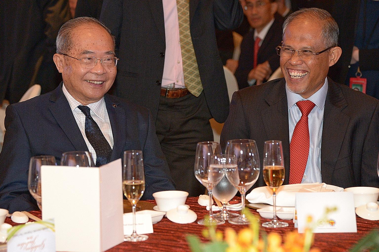 Prof Cham was given the Institution of Engineers Singapore's Lifetime Engineering Achievement Award, while Mr Masagos was named honorary fellow of the institution yesterday.