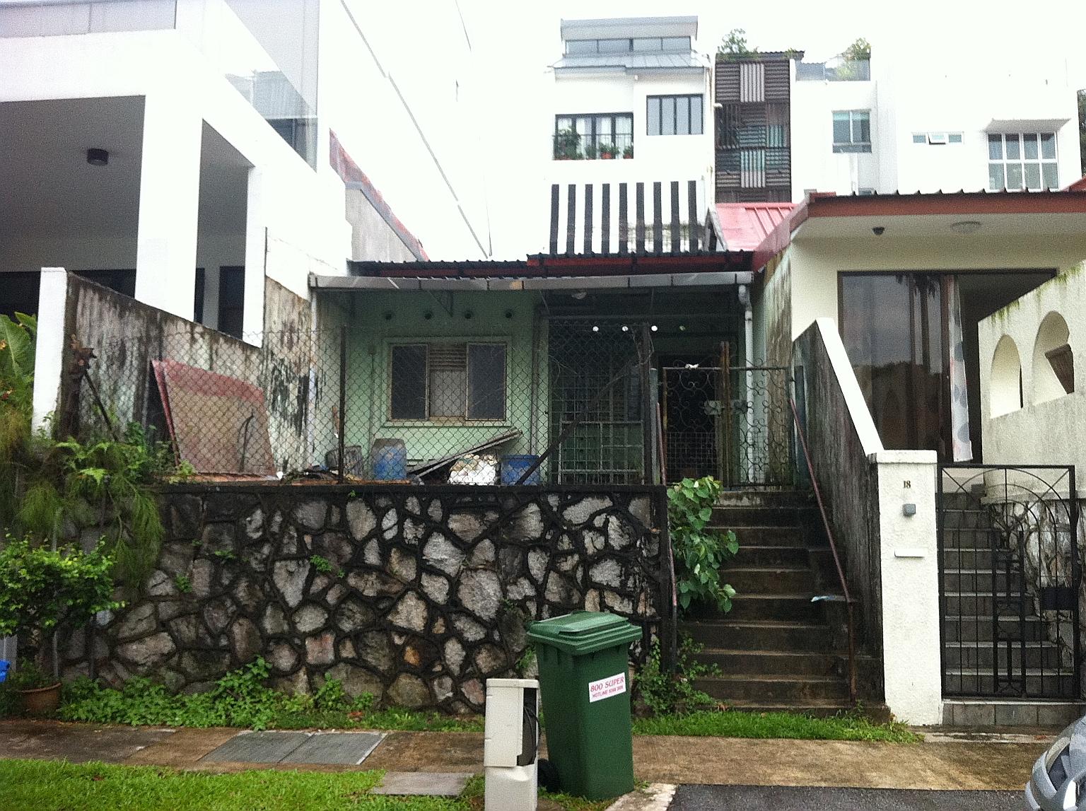 The house at 17 Jalan Batai, off Upper Thomson Road, where the two sets of remains were found. The two sisters who lived in the house were reclusive.
