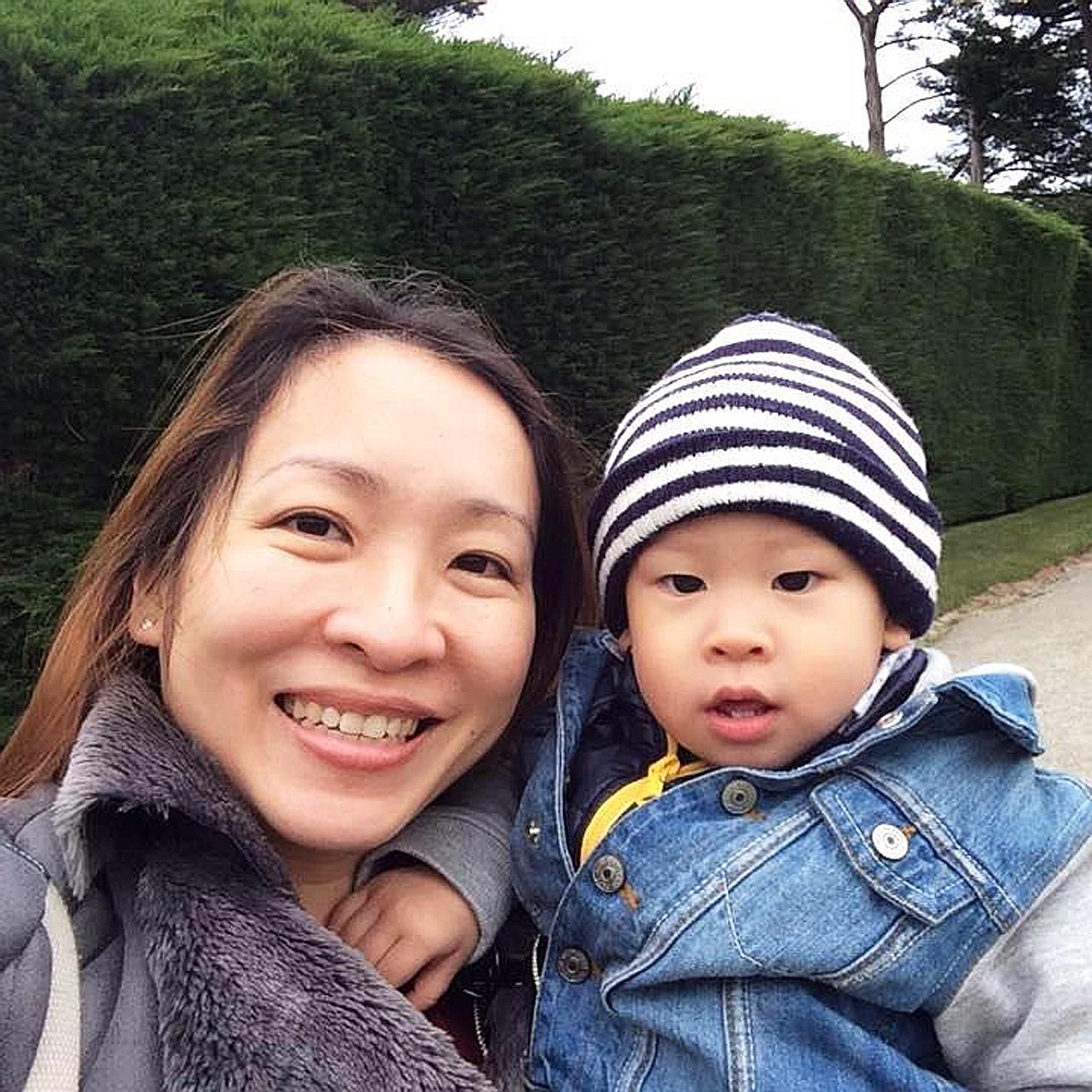 Ms Yeo (with her two-year-old son, Conran) is recovering and looking forward to a manicure and pedicure.