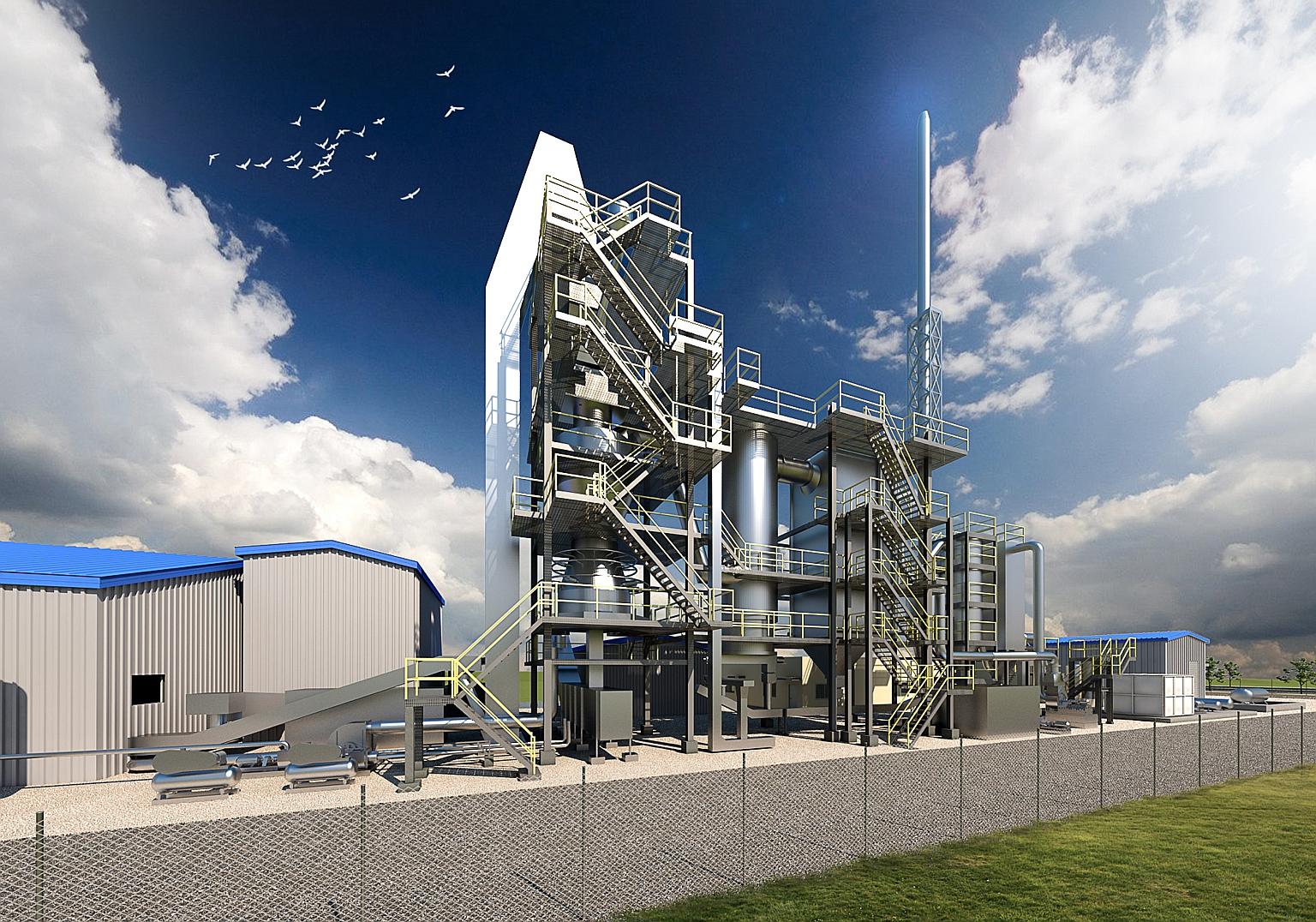 An artist's impression of the new incineration research facility to be developed by Nanyang Technological University and the National Environment Agency. Expected to be built by late 2018, it will be the first here to turn waste into heat and synthet