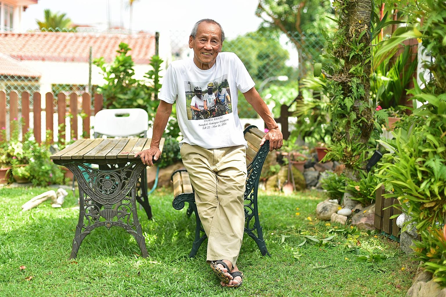 Mr Tan says he has many "crazy ideas" and that he is always thinking of what to do next for charity. Another brainchild of his is to salvage old bicycles, restore them and donate them to needy people in Singapore, Batam, Bintan and Johor Baru.