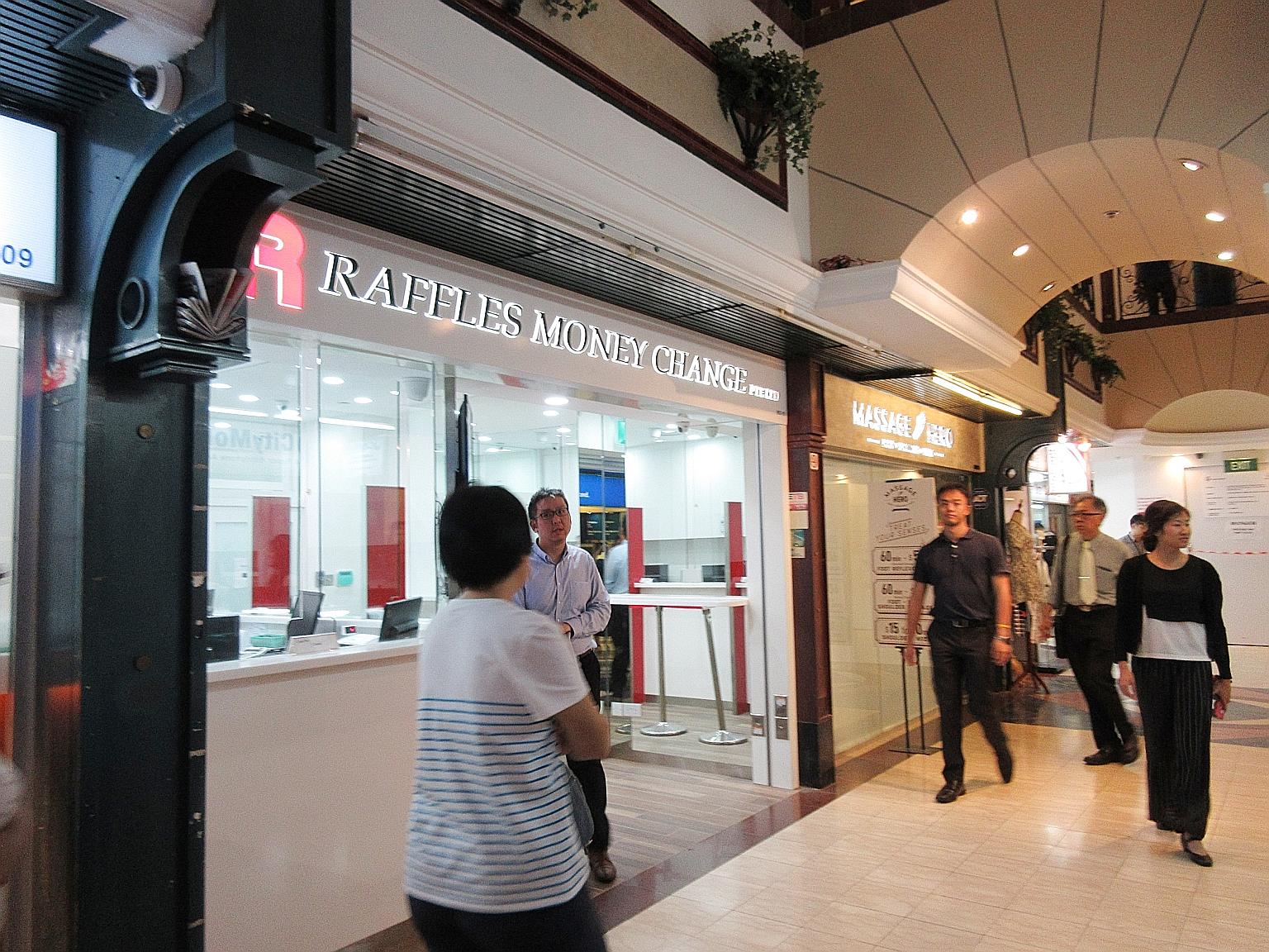 The MAS said Raffles Money Change (RMC) "exercised weak management oversight" and it was finalising regulatory actions. RMC was censured for alleged links to the flow of funds related to the 1MDB scandal.