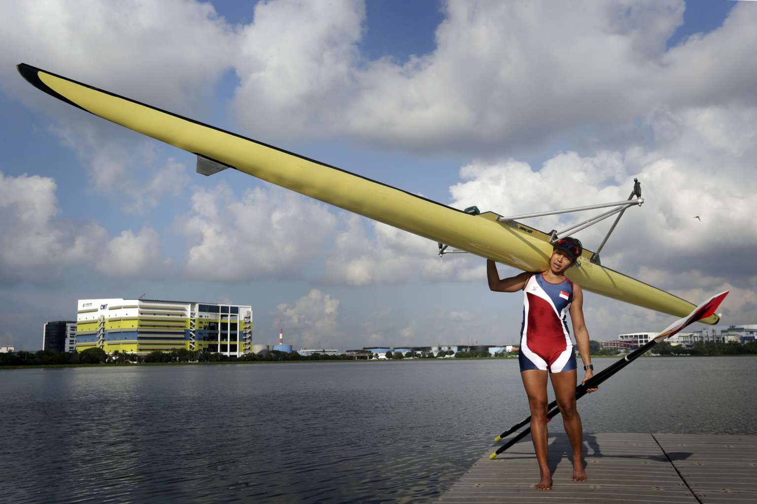 National rower Saiyidah Aisyah, Singapore's first rower to compete at the Olympic Games.