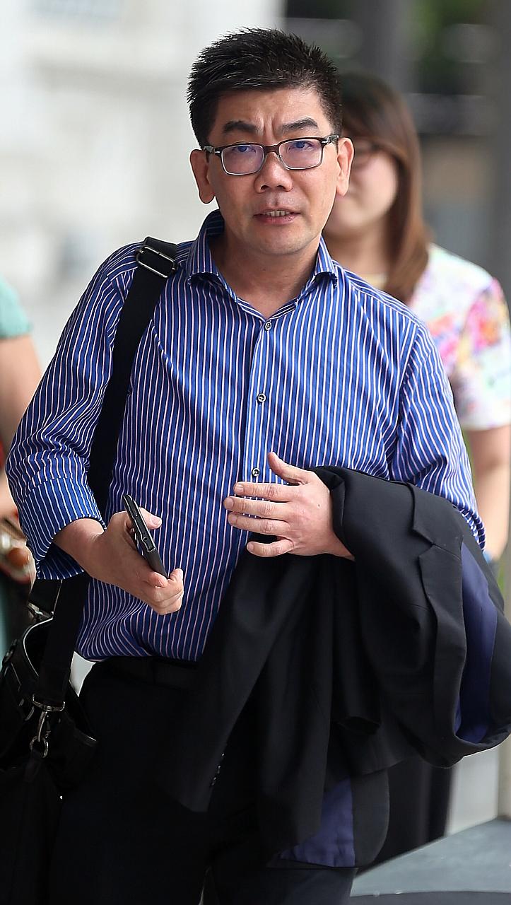 Tan arriving at the State Courts yesterday for sentencing, after his conviction last month for drugging and molesting his 33-year-old patient, a Malaysian doctor. Tan had also taken more than 20 photographs which grossly invaded the victim's privacy.