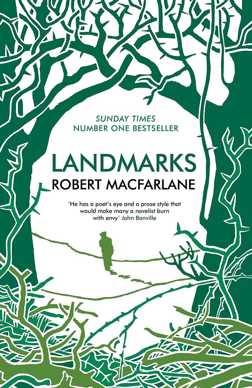 Landmarks (above) by Robert Macfarlane (left) takes readers to the farthest reaches of the British countryside.