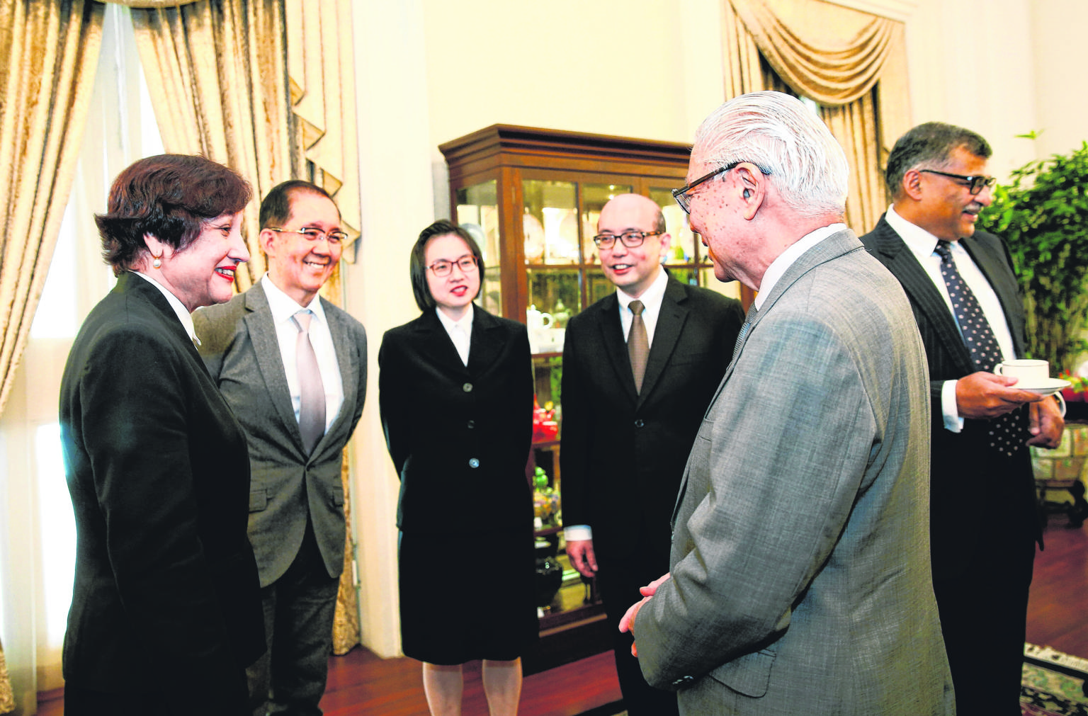 From left: Justice Prakash, Justice Tay, JC Lim and JC Pang were sworn in yesterday.