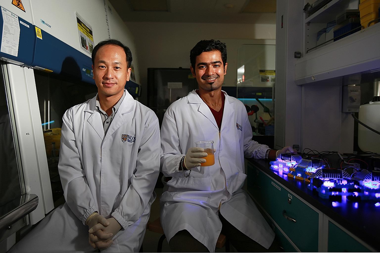 The team of scientists that did the study was headed by Prof Yuk (far left) and Dr Ghate. The study findings were published in April this year in the Journal Of Food Protection.