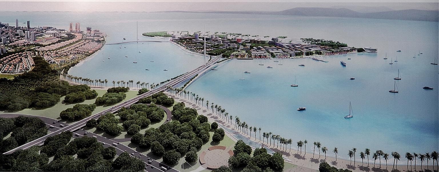 An artist's impression of the project along Penang island's Gurney Drive.