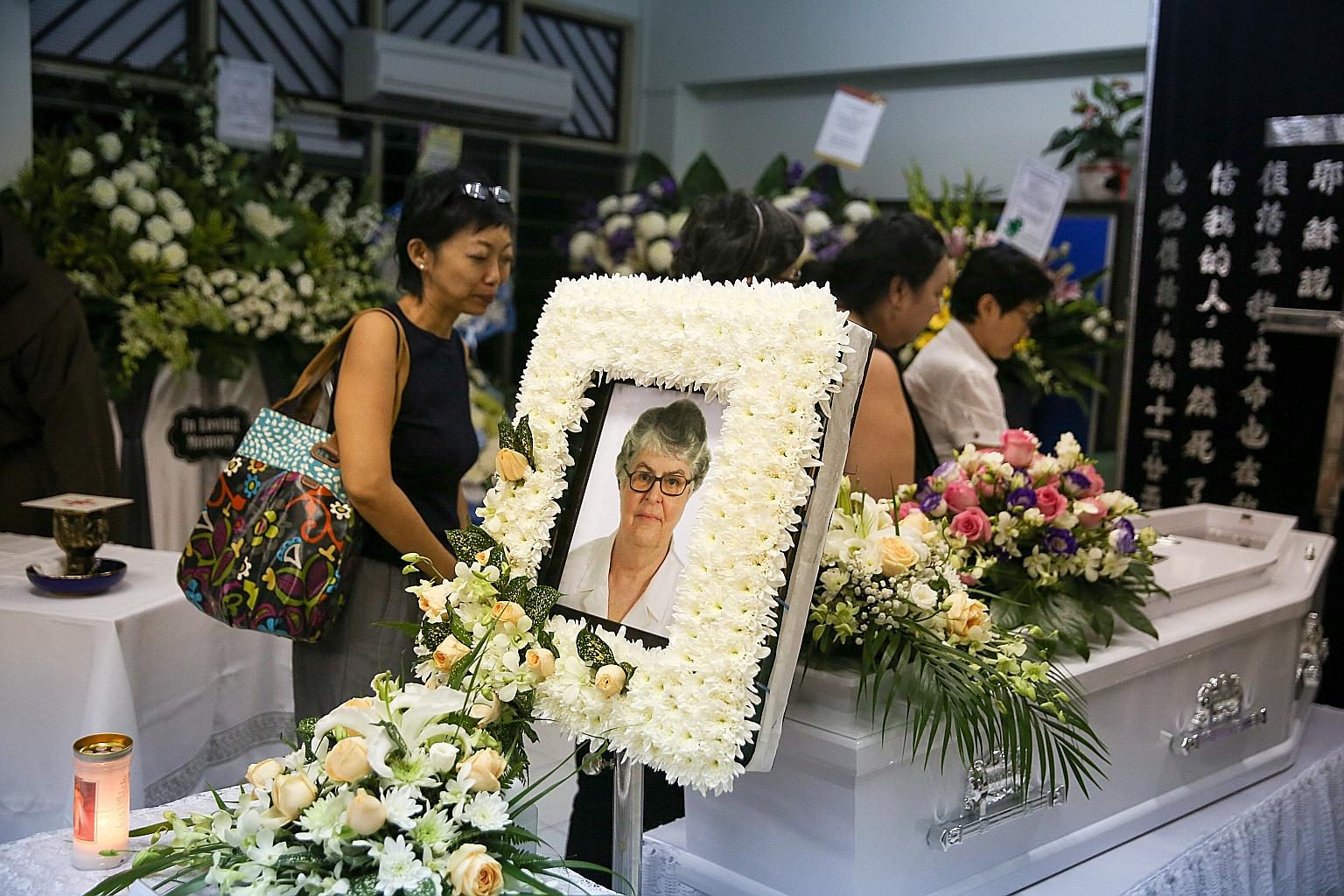 Sister Deirdre died on Saturday of pancreatic cancer. She had made Singapore her home for nearly 40 years.