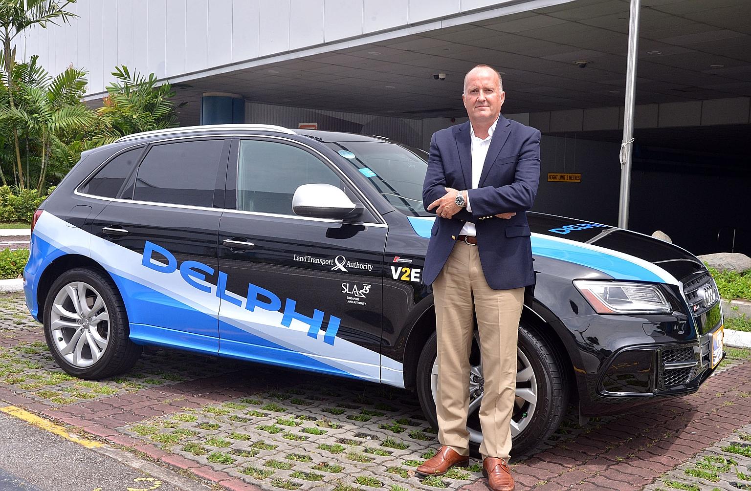 Delphi services vice-president Glen W. De Vos expects its cars to be able to take on rush-hour traffic.
