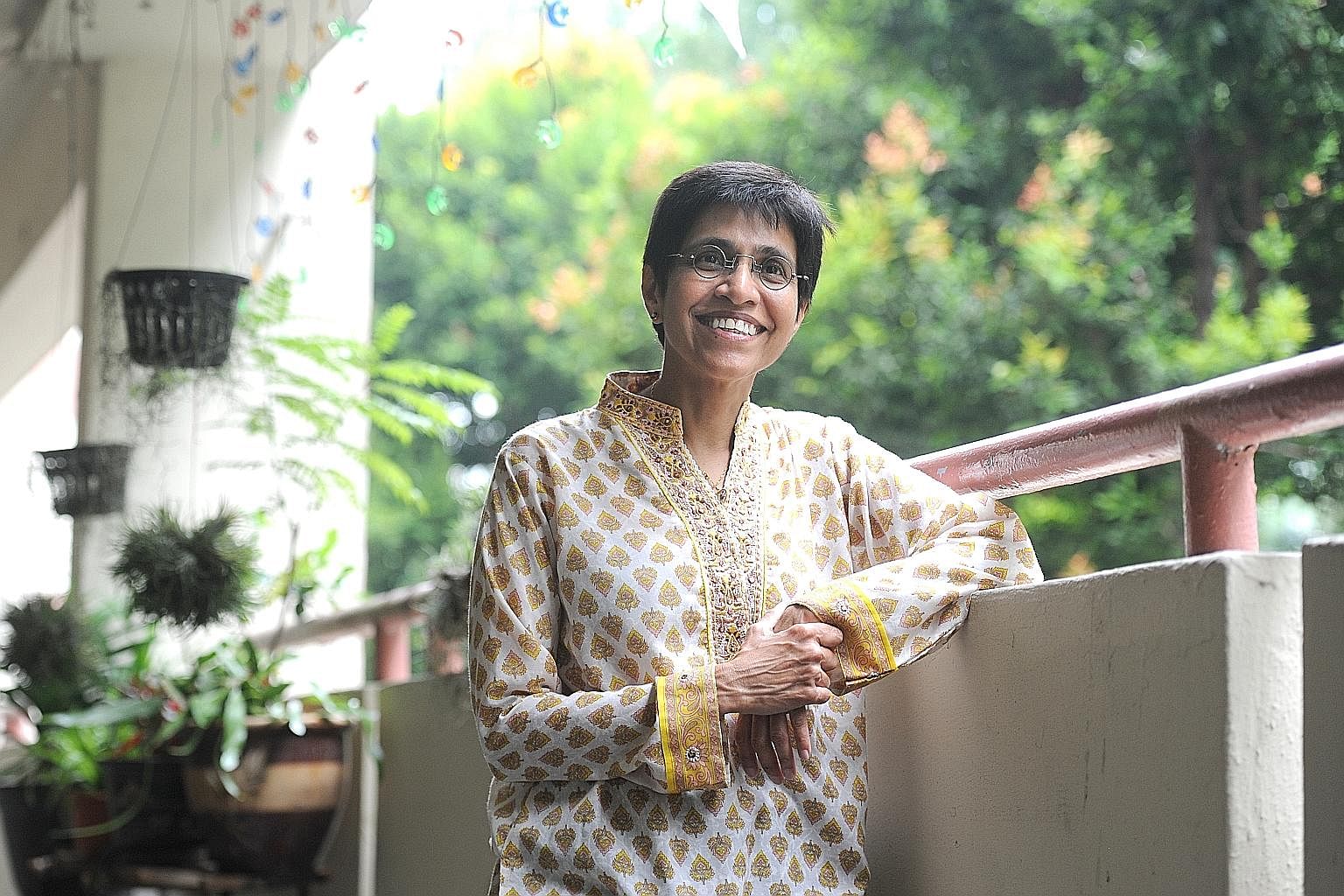 Dr Nair mingling with children at the Ang Mo Kio Family Service Centre, where she worked from 1987 to 2003. Dr Nair's work on family violence has been groundbreaking, helping to shape public policy. In 1999, she founded the Centre for Promoting Alter