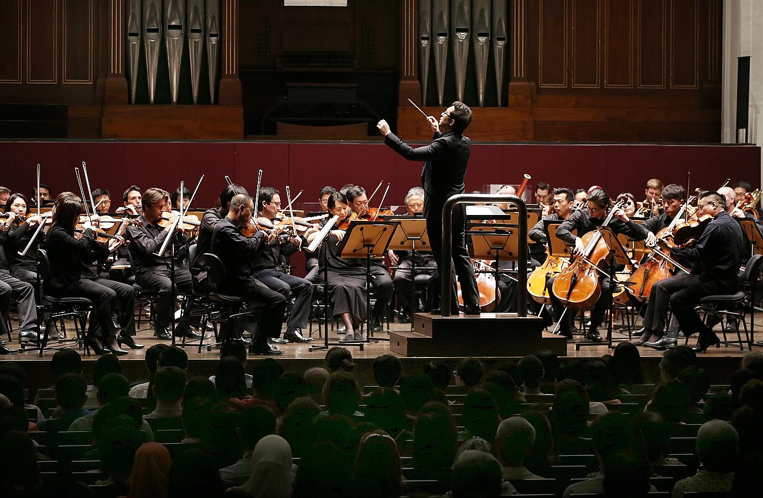 The performance at the Victoria Concert Hall was led by SSO associate conductor Jason Lai.