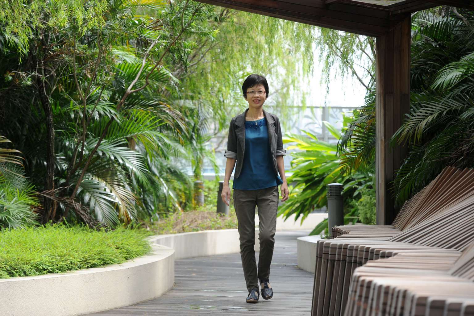 Madam Chua is well five years after surgery for stomach cancer. Although her entire stomach was removed, she is still able to eat.