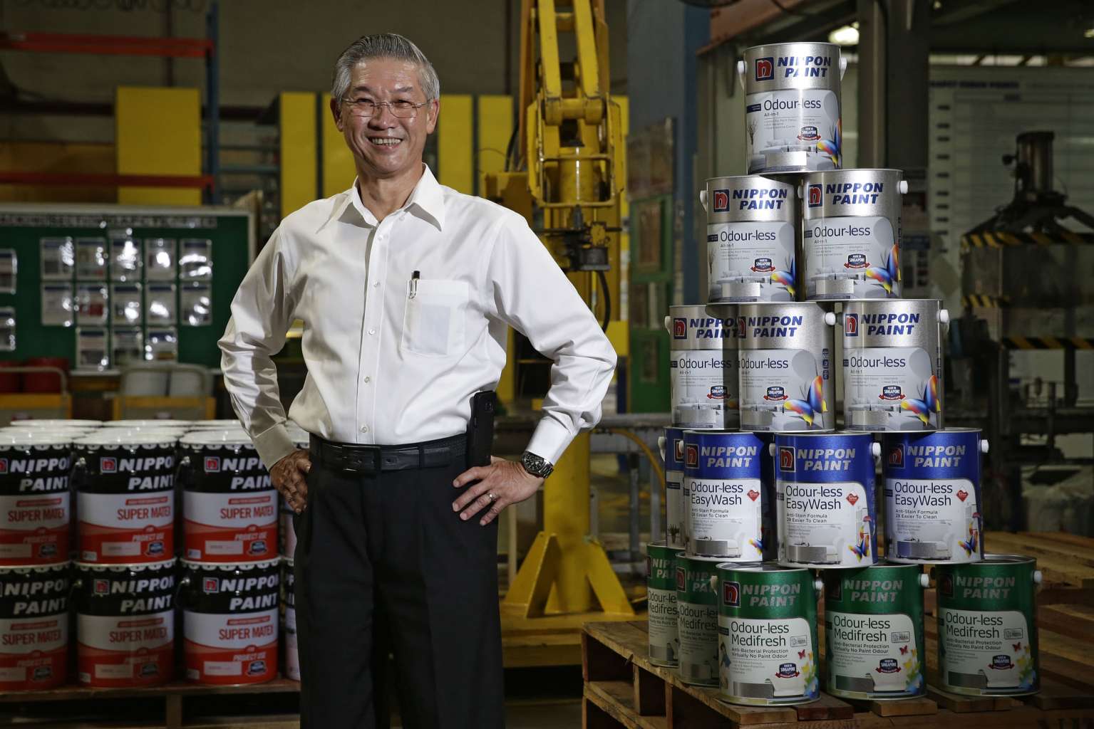 Nippon Paint's Mr Wang said the award highlighted how buildings can be "greened" in ways other than installing vertical gardens or rainwater- harvesting systems. His company has reduced the amount of volatile organic compounds in its products. 