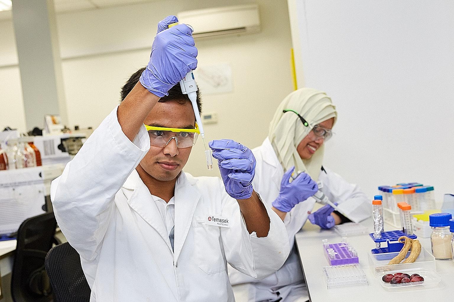 Temasek Polytechnic works with TCM companies to test for the presence of beneficial chemical compounds in their products. Such evidence helps these products gain more credibility with consumers.