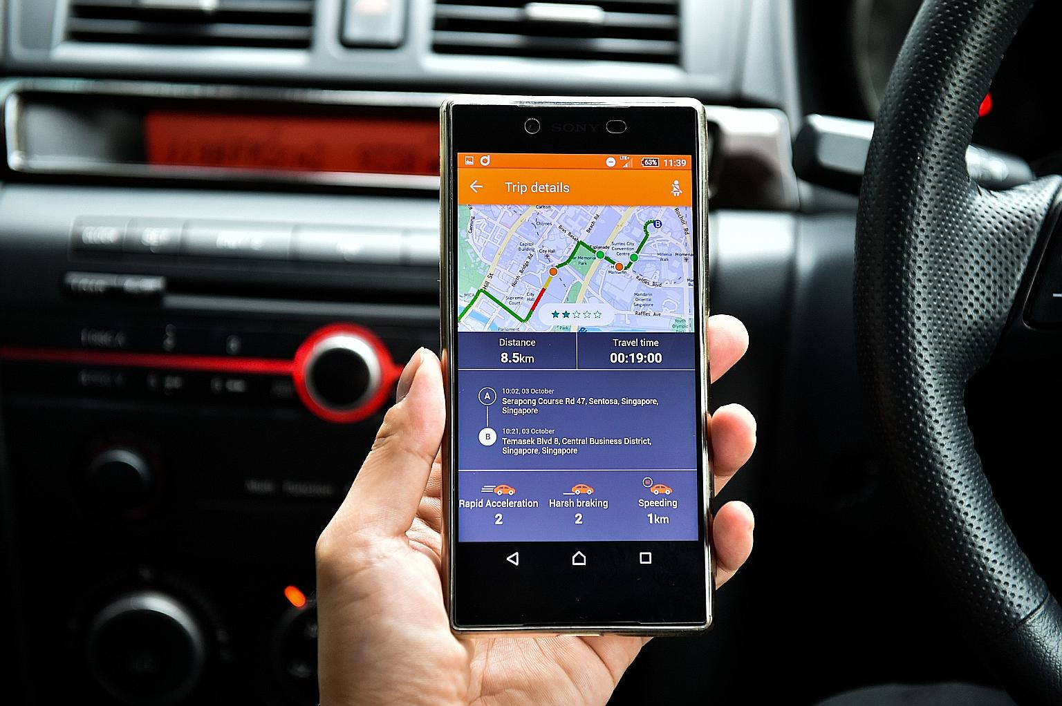 Drive Master tracks when a motorist is active, the distance he clocks, if he keeps to speed limits and if he accelerates or brakes hard.