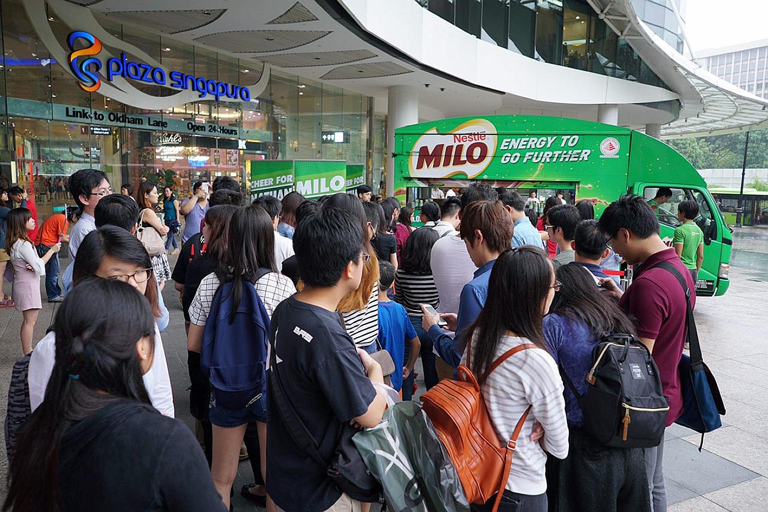 Fox News correspondent Jesse Watters' interviews with Asians about the US election have come under fire for being racist. A Milo van giving away free cups of iced Milo at Plaza Singapura last Friday, in support of home-grown singer Nathan Hartono ahe