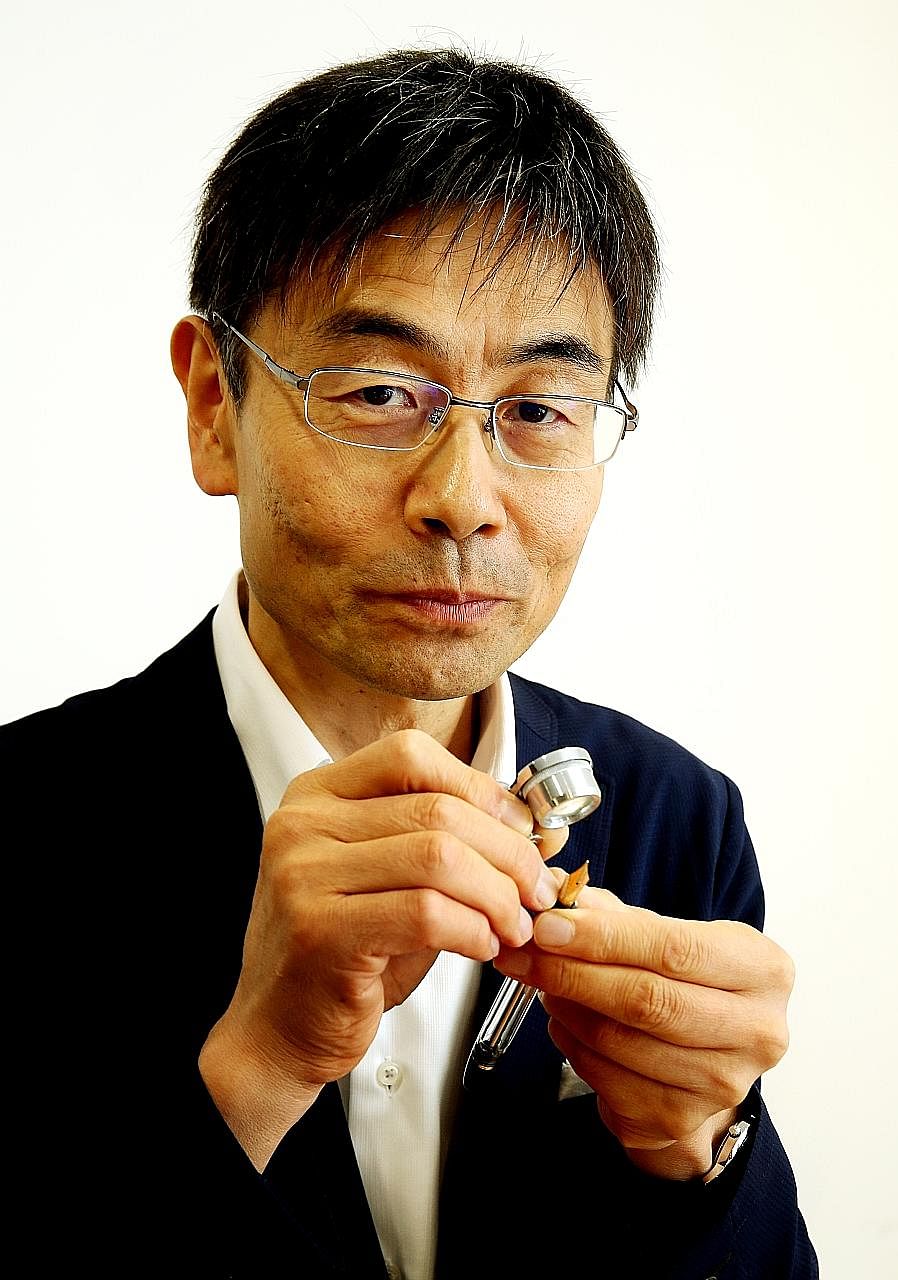 Mr Atsushi Takizawa fixes expensive fountain pens which can cost more than $20,000.